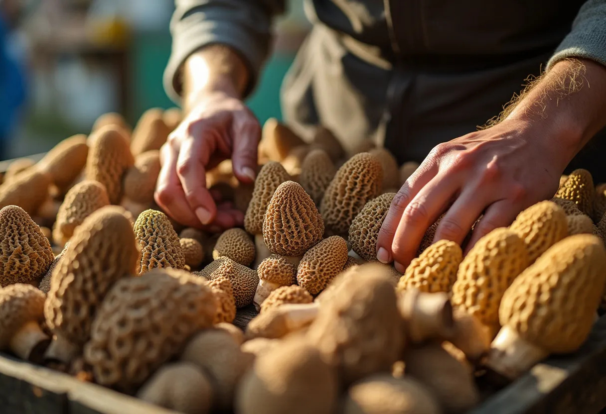 saison des morilles + forêt